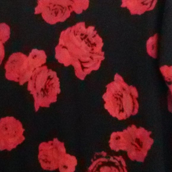 Floral Rose Top Blouse Sz M (can fit L) - Picture 4 of 4